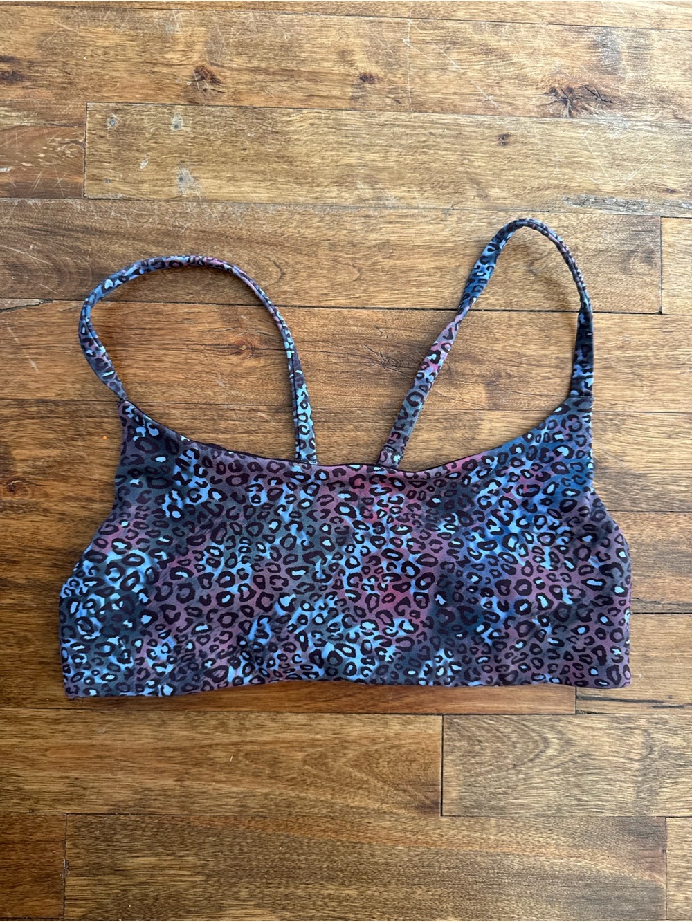 lululemon athletica Leopard Print Sports Bra in Blue, Purple